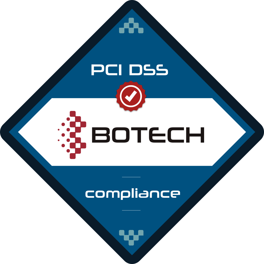 Insignia PCI DSS Compliance, emitida por Botech